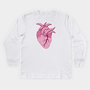 Octopus Heart Kids Long Sleeve T-Shirt